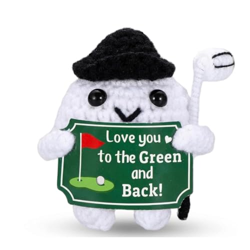 DNTHYRIN Personalised Golf Balls Emotional Support Gift for Golf Enthusiasts Soft Golf Balls Plush with Custom Message for Desk Decor or Daily Comfort Companion