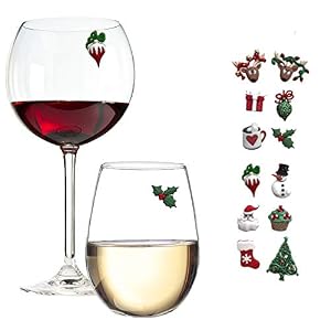 Simply Charmed Weihnachts Glasmarkierer 12er Set
