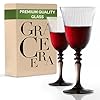Rituals wine glasses set of 2 elegant stemware stemmed wine glasses unique wine glasses modern wine glasses with stem large red wine or white wine glass  urban country home decor