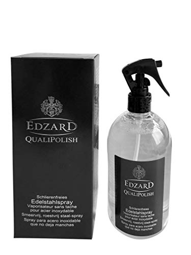 Edelstahlpflege, Edelstahlreiniger, Edelstahl Pflegespray, QualiPolish, für die Reinigung und Pflege von Edelstahl, Füllmenge 500ml