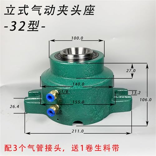 Mandrin pneumatique vertical 32 montage rapide taraudage fixe - 4