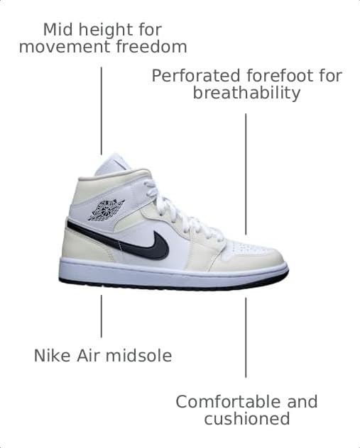Image of Nike Women's Air Jordan 1 Mid Sneaker