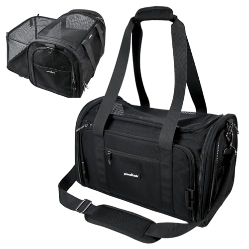 Crash-Tested Dog Carrier | 3-in-1 Puppy Car Seat, TSA Airline Approved Pet Carrier, Expandable Dog...