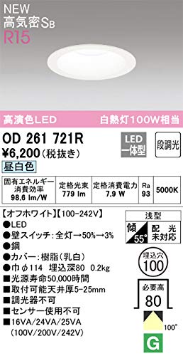 Amazon | オーデリック ダウンライト 【OD261721R】【OD 261 721R