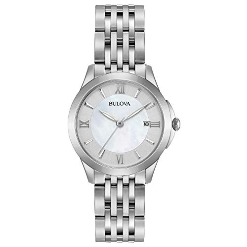 Bulova Classic Quartz Ladies Watch, Stainless Steel , Silver-Tone (Model: 96M151)
