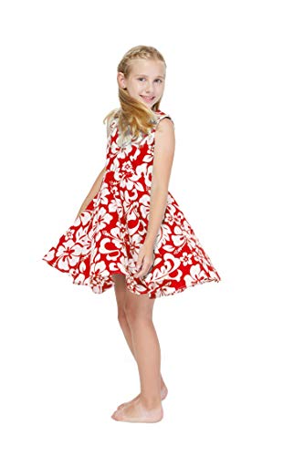 Girl Hawaiian Vintage Fit and Flare Dress in Flamingo in Love3