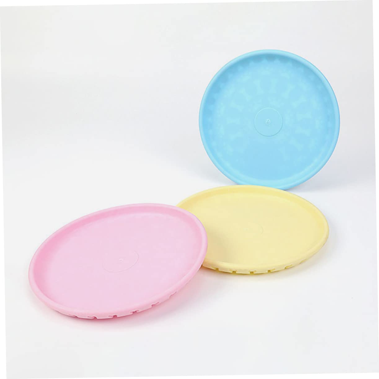 Abaodam Disque Volant TPR pour Chien Jouet Souple pour Chiot 3 Pièces Entraînement et Jeu Interactif