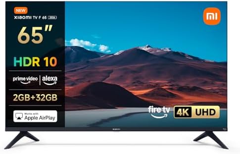 XIAOMI TV F 65, 165 cm (65 Pouces), 4K UHD, Smart TV, Fire TV, Co...