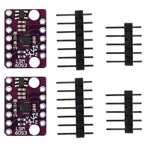 IDOLOVA 2Pcs/LOT BMI160 Latest Accelerometer Gyroscope Module 6 Dof Inertial Measurement Sensors, Purple