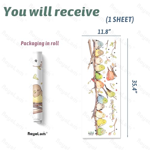 Vinilo decorativo ave en rama para pared habitación infantil miniatura 4