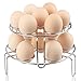 Aiduy for Kitchen Instant Pot and Pressure Coo Vegetable Basket Stackable Food Steam Stand Holder Egg Steamer Rack, Silver