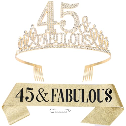 Hapdoo 45th Birthday Decorations for Women