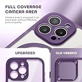 TIESZEN for iPhone 15 Pro Case, Compatible with MagSafe, Built-in Privacy Screen Protector and Camera Protection, Anti Spy Full Body Dustproof Shockproof Hard Phone Case 6.1", Purple - Image 3