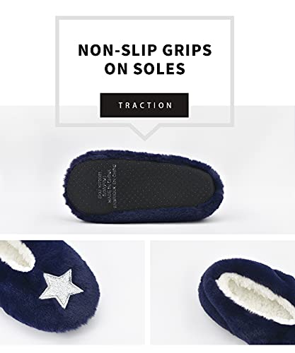 Image of Keyela Women Cozy Warm Slipper Socks, Non Slip Gripper Indoor House Socks | Soft warm cozy fabric, gripper anti-slip bottom for bedroom, lounge and all indoor daily use
