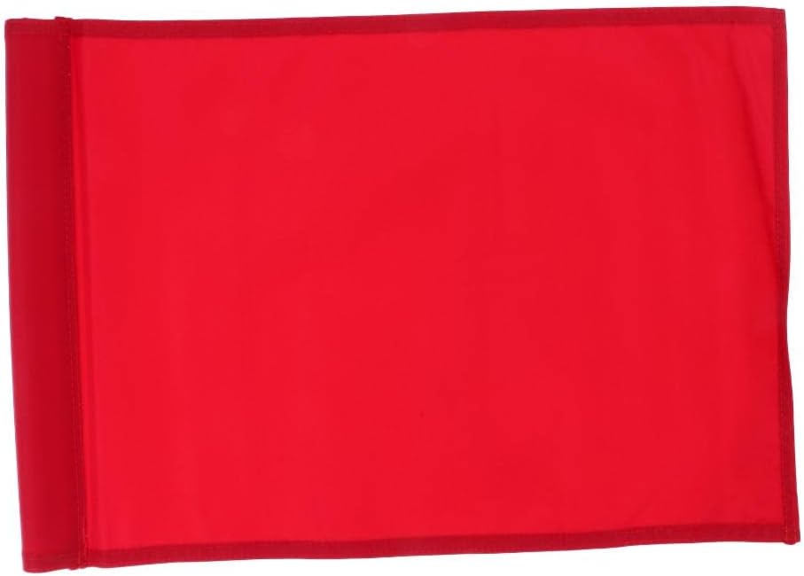Improve Your Putting Skills with Premium Golf Green Flag- Nylon Material, Easy to Mount, for Golf Putting Green Marker - 20.08 x 13.78 inch - Choose Your Color - Replacement - Red, 51 x 35cm