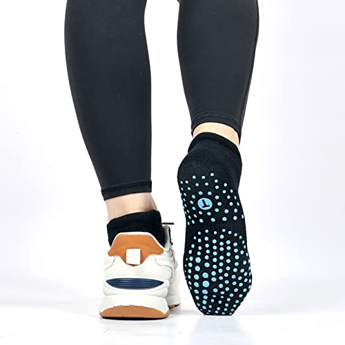 Toes Home SKS60075-L Pilates Socks For Women, Cushioned Ankle Grippy Non Slip Socks For Yoga thumb #4