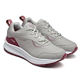 ASIAN Women DESTINY-02 Running And Casual Wear Running Shoes With Laces, Lightweight And Comfortable Shoes Gym And Sports Shoes For Women & Girls With Stylish Design, Grey, 5 UK