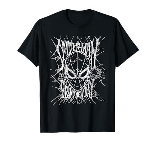 Marvel Studios Spider-Man: BND Movie 2026 Web Mask & Title T-Shirt