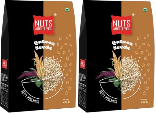 Image of Nuts About You Quinoa Seeds, 200 g | kinoa | Raw | Premium | 100% Natural| Diet Food (Pack of 2)