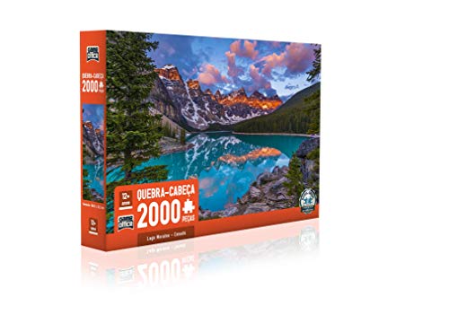 Lago Moraine, Canadá - Quebra-Cabeça 2000 peças - Toyster Brinquedos - Exclusivo Amazon