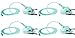 4 Packs Pediatric Elongated Standard Oxygen Mask with 6.6' Tubing and Adjustable Elastic Strap - Size M