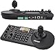 Chameye PTZ Kamera Controller mit 4D Joystick und 3-Zoll-Bildschirm, mit RS232/485, LAN(PoE), 7-Kameras-Verknupfungen, VISCA, PELCO-D/P Unterstützt 255 Voreingestellte Positionen, E300