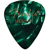  Lote de 3 púas Fender 351 – Medium – Green Moto