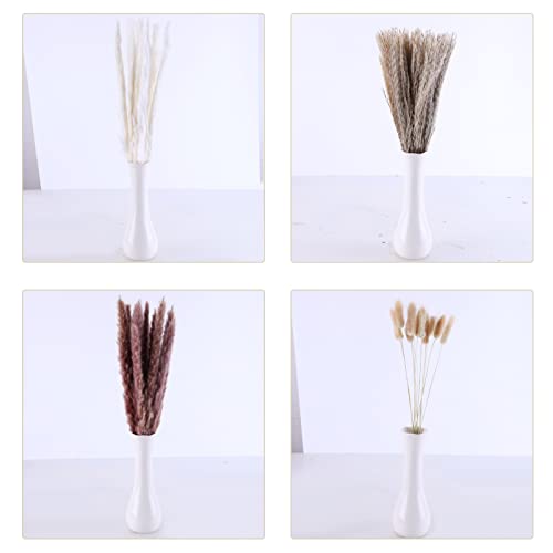 60 Pieces Set 17 Inch Natural Dried Pampas Grass Decor Dried Flower for Wedding Floral Arrangements Boho Home Table Decor (without Vase)