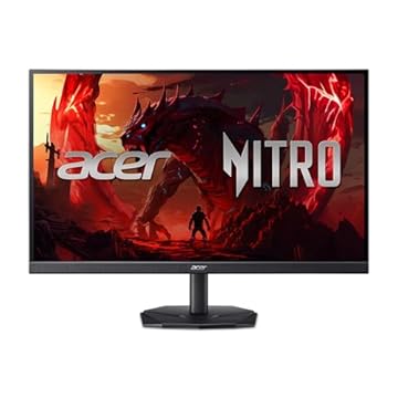 acer Monitor IPS para jogos Nitro Full HD 1920 x 1080 ZeroFrame de 27 polegadas | AMD FreeSync Premium | Atualização de 200Hz | Até 0,5 ms | 1 porta de exibição 1.2 e 2 x portas HDMI 2.0 | KG271