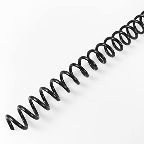 Binditek 100 Pack Plastic Spiral Binding Coils, 8mm(5/16"), 40 Sheet Capacity, 4:1 Pitch, Black, 48Loops, for Letter Size, for Students and Coworkers by Binditek - Used condition - US$15.67
