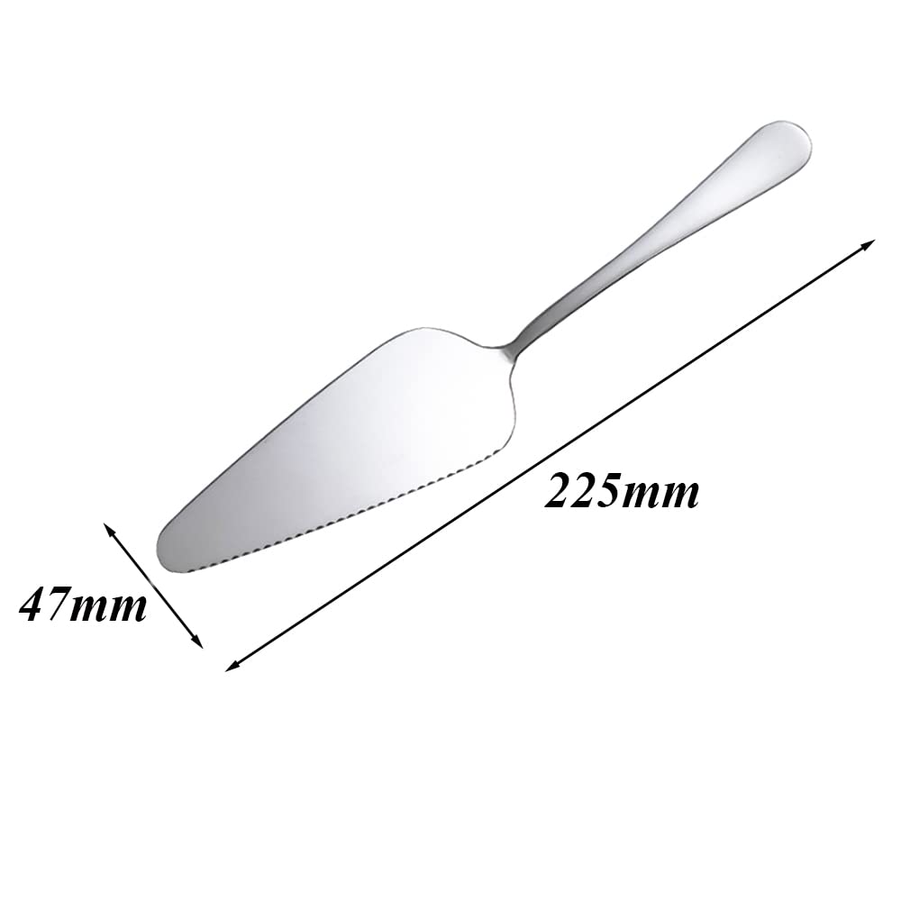 Juego De 5 Palas Para Servir Tarta De Acero Inoxidable - Espátulas Dentadas Para Pasteles, Pizzas Y Postres