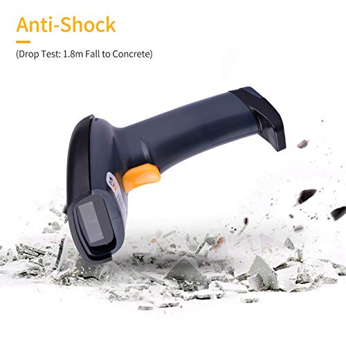 Handheld 1D Barcode Scanner USB Wired Bar Code Reader Manual Trigger/Auto Continuous Scanning Suppor