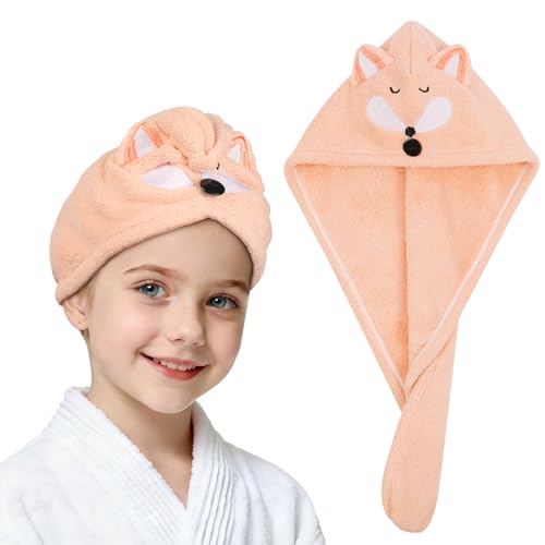 AUYAO Toalla Pelo, Turbante Capucha, Secado Rápido Ducha