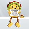 Mini emotional support crochet taco gifts positive crochet animals taco for women friends birthday gifts handmade knitted plush stuffed animals funny cute encouragement gift  urban country home decor