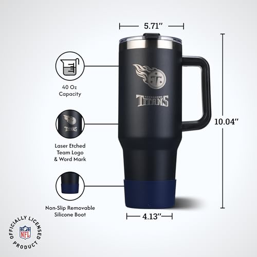 Image of The Memory Company Officially Licensed NFL - Tennessee Titans 46oz Game Day Tumbler with Laser Engraved Team Logo