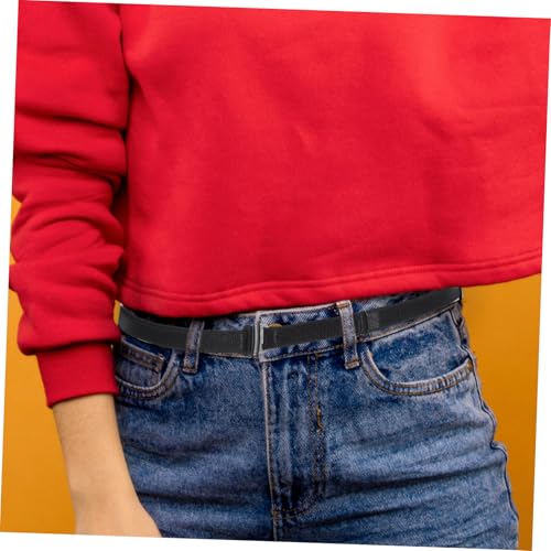 jojofuny Elastic Invisible Waistband for Women Men Jeans Pants Tucking Belt Stretchable Fashion Belt Adjusting Buckle4