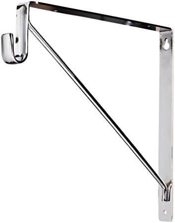 Hardware Resources 1530CH Shelf and Rod Support Bracket, Chrome