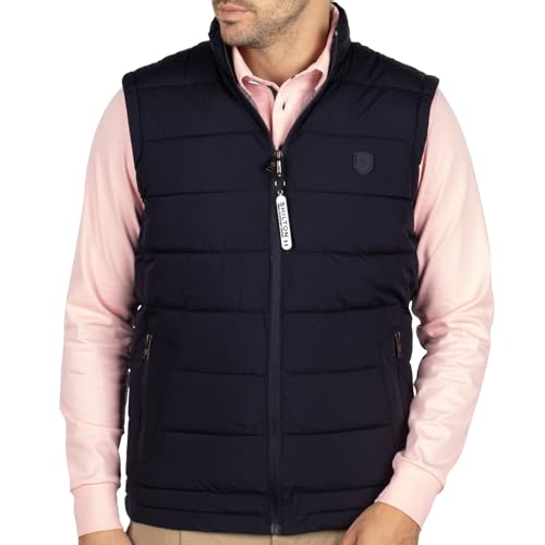 Doudoune sans manche Shilton à patch veste sans manches matelassée pour homme