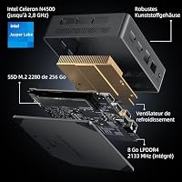BMAX Mini PC W11 Pro, Intel N4500(bis zu 2,8GHz), 8GB LPDDR4 + 256GB M2 SSD – Ansicht 9