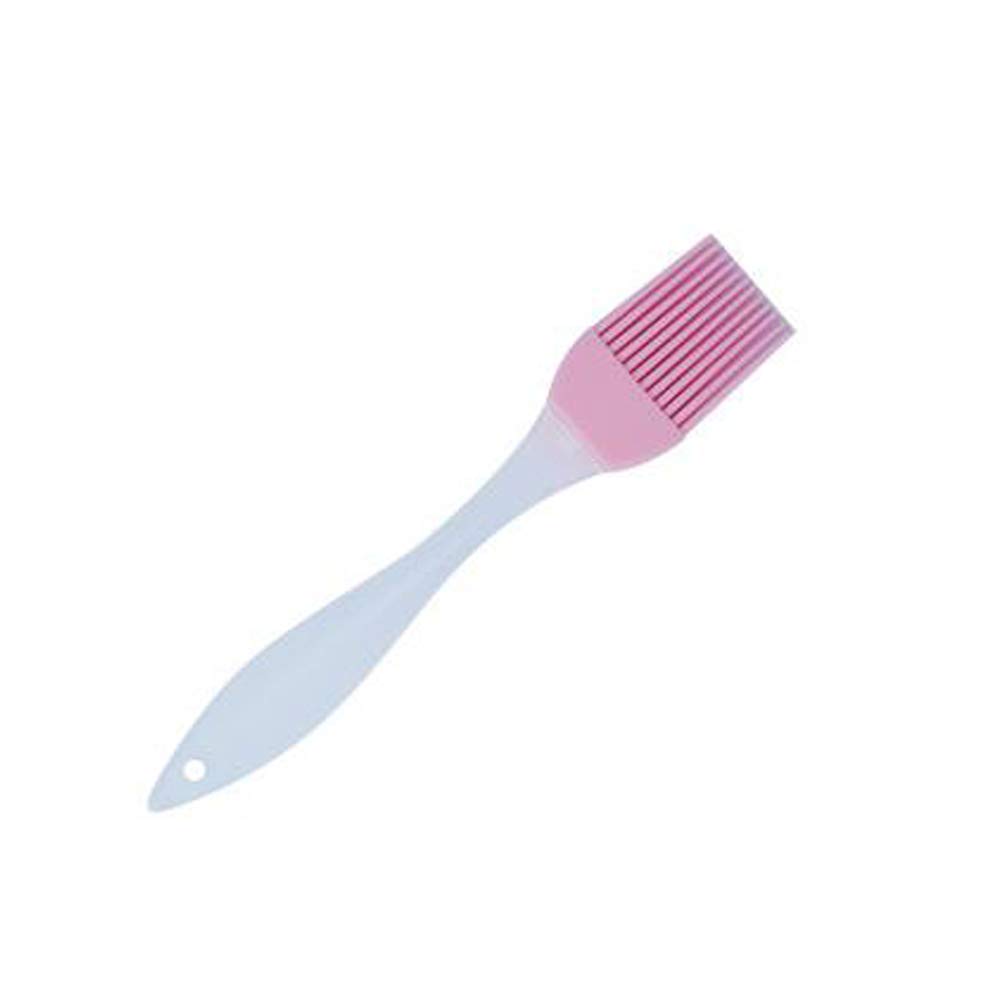 Brosse à barbecue REYG en silicone rose pour pâtisserie et cuisson de 17x3 cm