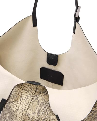 Bolso Tote East/West Ara Snake Desert White miniatura 5