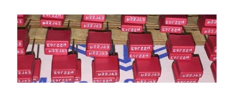 10pcs/20pcs MKS2 63V 0.22UF 63V 224 220N P: 5mm row Audio capacitor ITCLEYMDZV(One Size)
