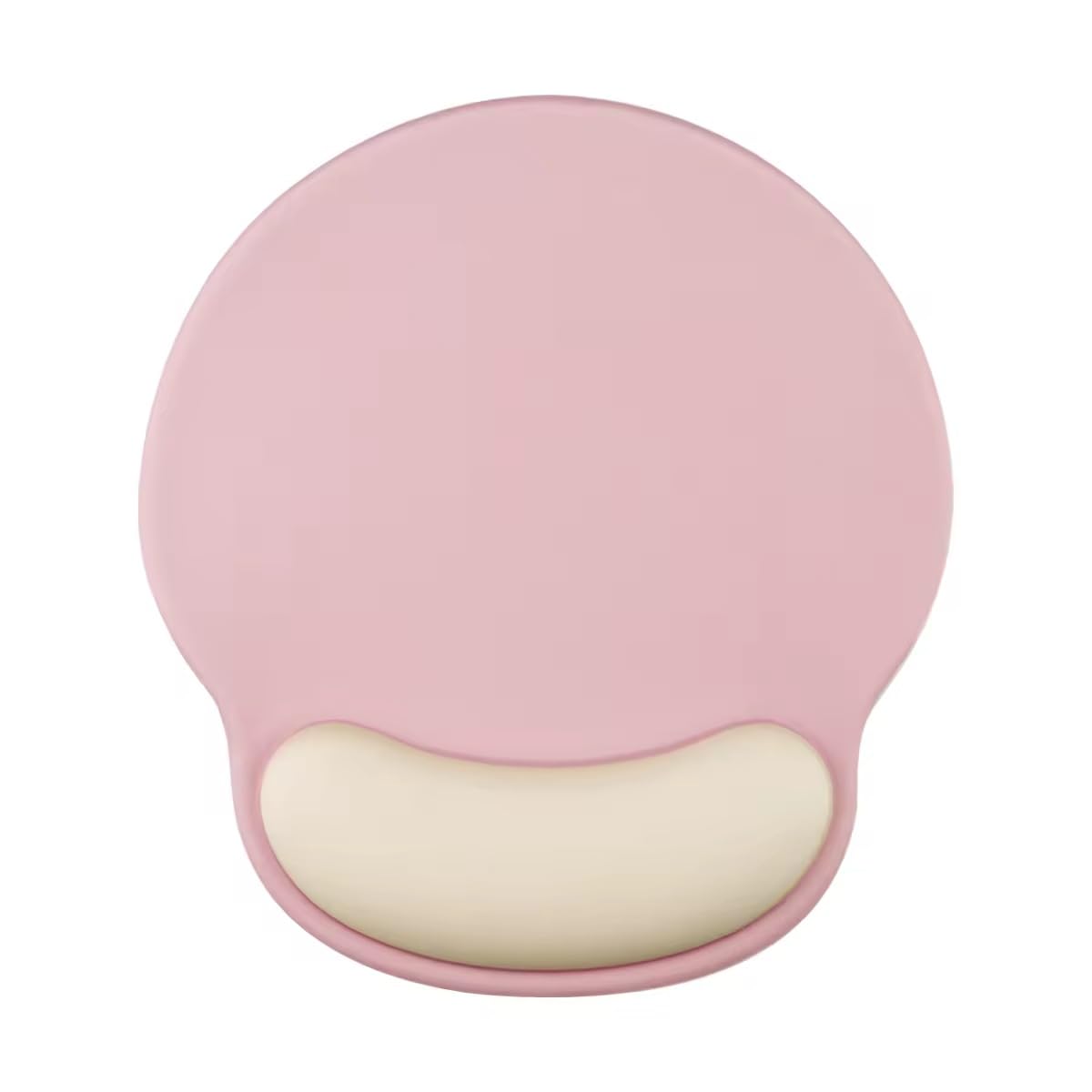Mouse Pad with Gel Wrist Rest Support, Ergonomic Mouse Cushion with Non Slip Rubber Base Mouse Pad for Laptop, Computer, Gaming, Office (Lite Pink, Round)-picture-49