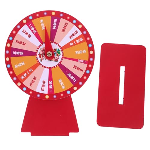 COOLHIYA Lightweight Smooth Game Lucky Draw Wheel for Parties Meetings and Carnivals Sturdy Plastic Construction