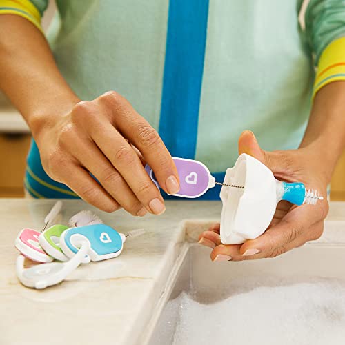 Munchkin® Details™ Bottle And Cup Cleaning Brush 4 Piece Set With Key Ring #TOP4