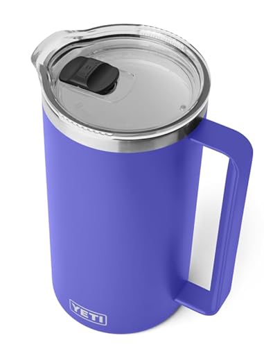 YETI Rambler Pitcher, Vacuum Insulated, Stainless Steel with MagSlider Lid, Ultra Marine Violet, 64 oz (1892 ml)