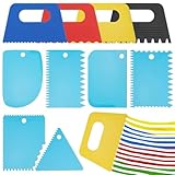 10 PCS Plastic Textured Art Supplies Kit, Colorful Scraper Tools, Clay Scraper Set, Paint Scrapers for Drawing Artists, Acrylic Painting, DIY Crafts,Learning Knife Pottery (Multicolor)