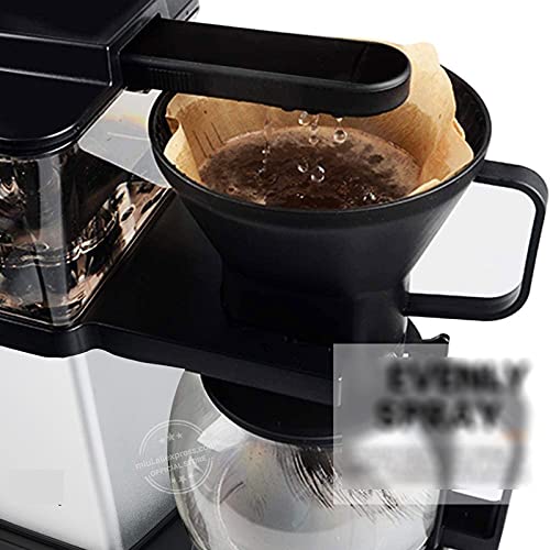 xuejuanshop Kaffeemaschine, eine Berührung Tropfen Kaffeemaschine mit Glaskaraffe, warme Kaffeemaschine (Color : Birch… – Bild 5