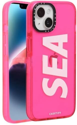 Image of for iPhone 15 Plus SEA Case Transparent, Grip Case Silicon Slim Fit Shock-Absorbing TPU Bumper & Anti-Yellowing Clear Protective Back Cover for iPhone 15 Plus (Pink,01)