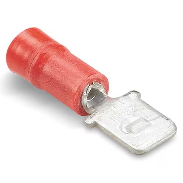 Male Disconnect, Red, 22-18AWG, PK100 18RA-250T-A
